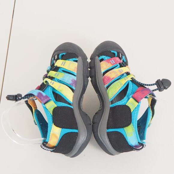 Keen Newport H2 Sandals Rainbow Tie-dye Waterproof Kids Size 12 Sandals - Picture 6 of 10